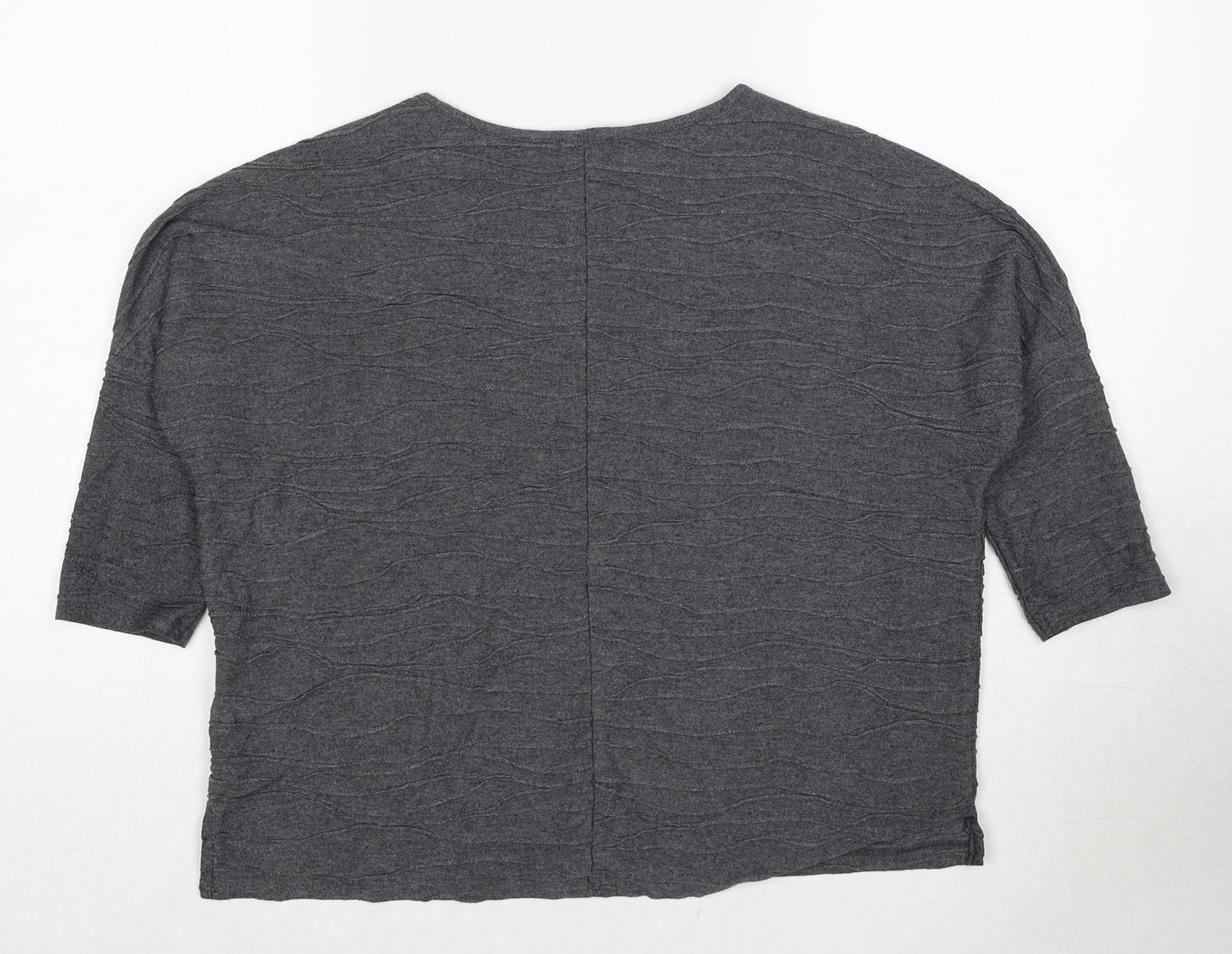 Phase Eight Womens Grey Round Neck Polyester Pullover Jumper Size 8