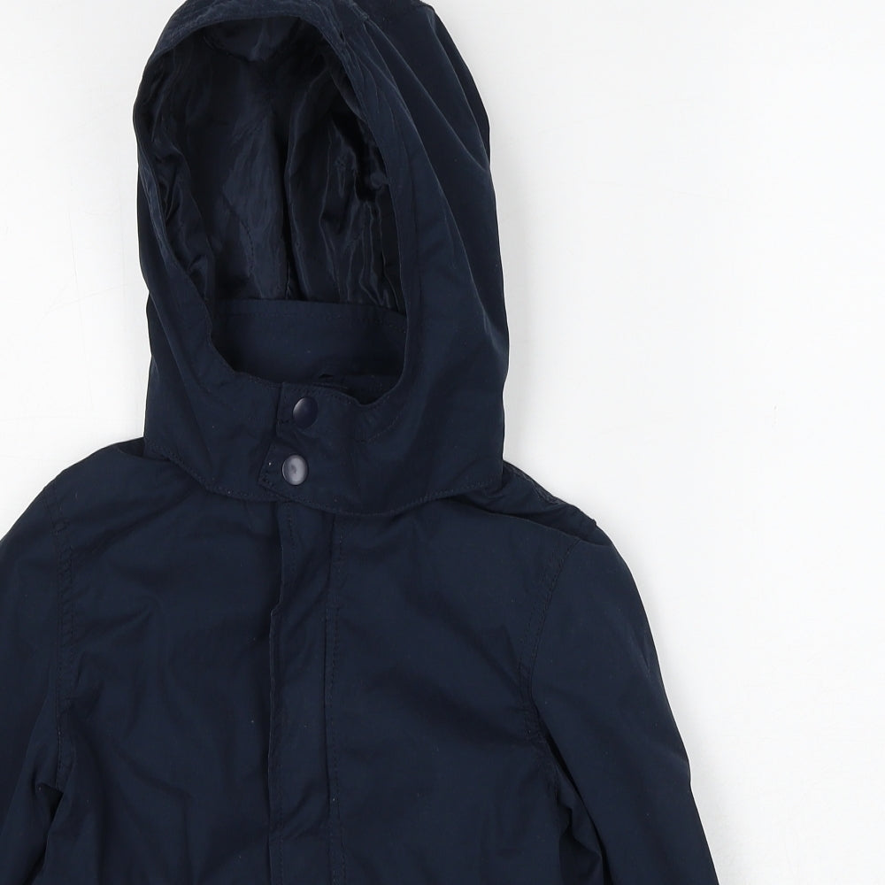 name it Girls Blue Jacket Size 6 Years Zip