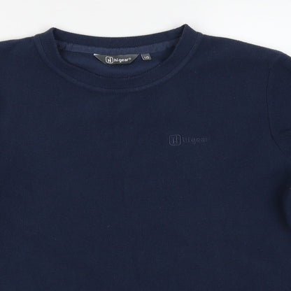 Hi Gear Womens Blue Polyester Pullover Sweatshirt Size 10 Pullover