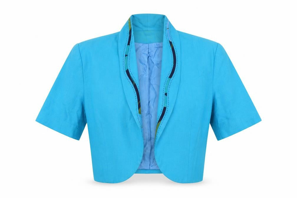 Karida Womens Blue Jacket Blazer Size 14
