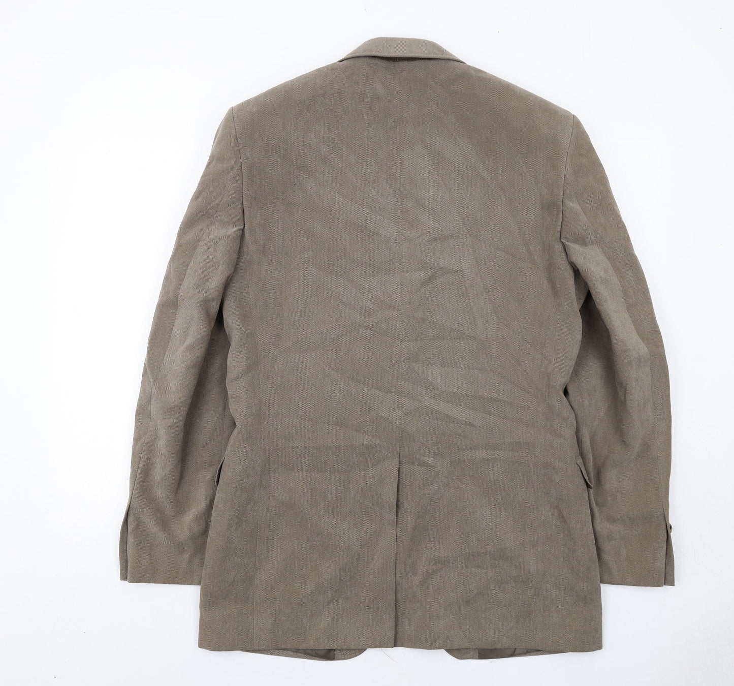 Marks and Spencer Mens Brown Polyester Jacket Blazer Size 38 Regular