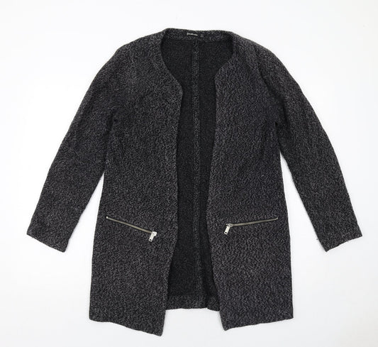 Stradivarius Womens Grey Geometric Jacket Size S