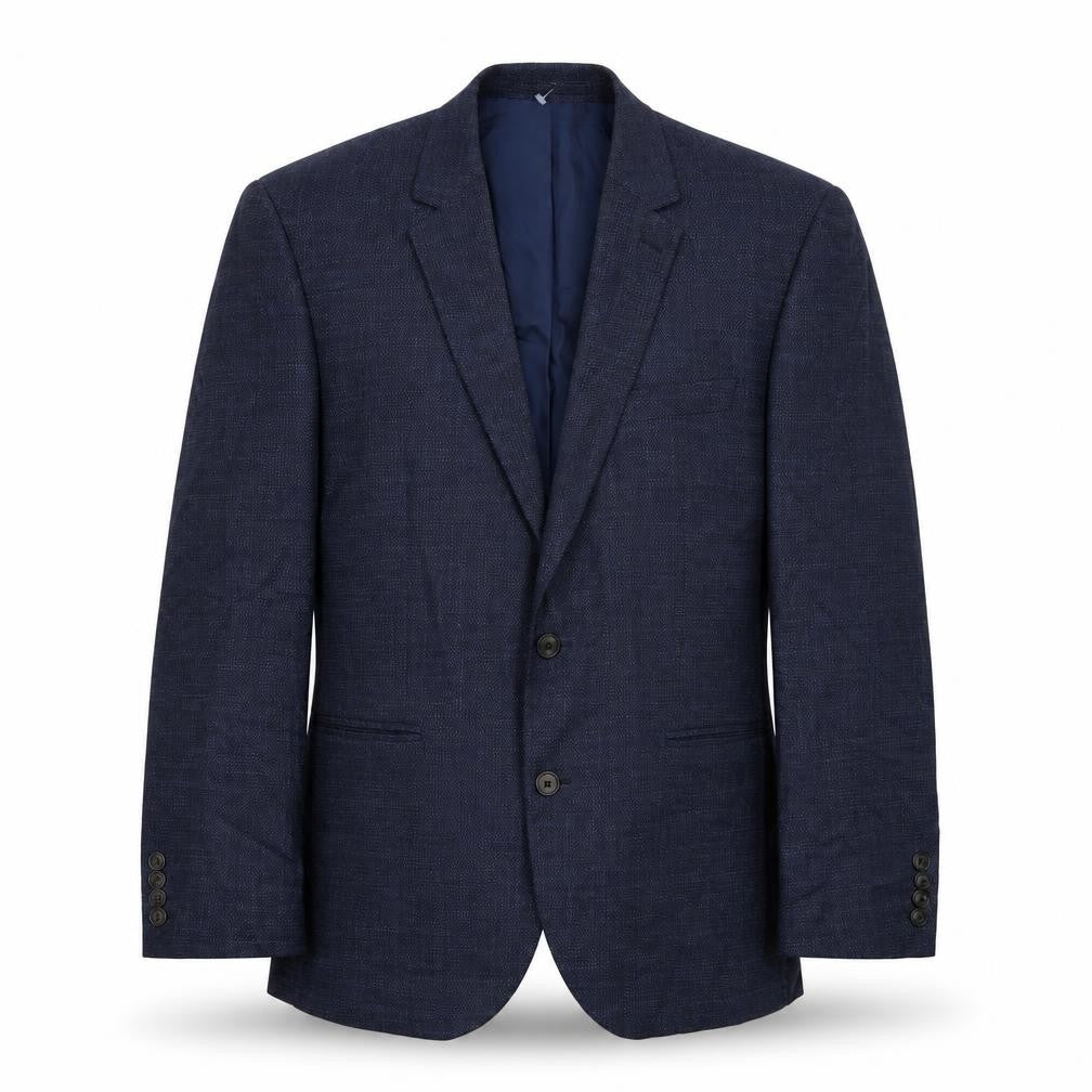 Marks & Spencer Mens Blue Polyester Jacket Suit Jacket Size 42 Regular