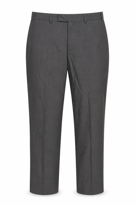 Aspen&Court Mens Grey Polyester Dress Pants Trousers Size 37 in Regular Zip