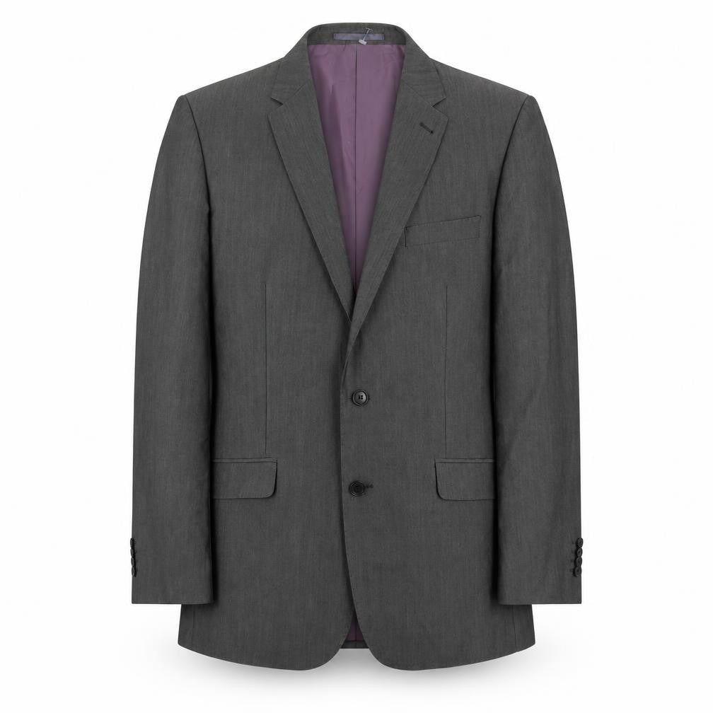 Aspen&Court Mens Grey Polyester Jacket Suit Jacket Size 42 Regular