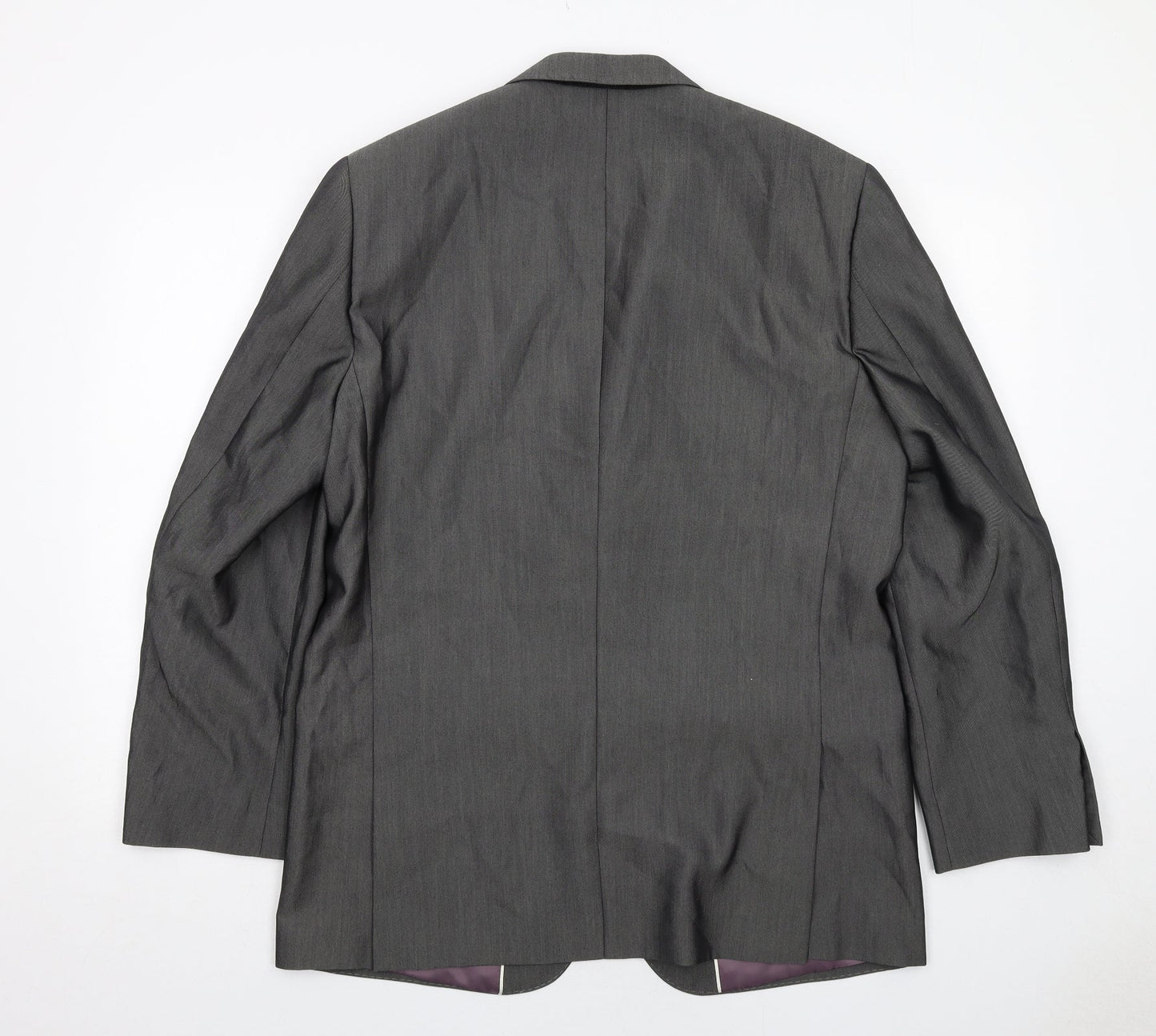 Aspen&Court Mens Grey Polyester Jacket Suit Jacket Size 42 Regular