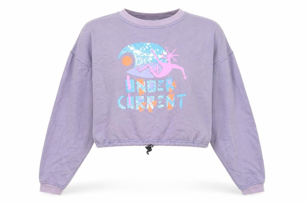 Blue Rinse Womens Purple Cotton Pullover Sweatshirt Size XL Pullover - Under Current
