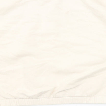 Marks & Spencer Girls Beige Cotton Pullover Sweatshirt Size 9-10 Years Pullover - Side Stripe Detail