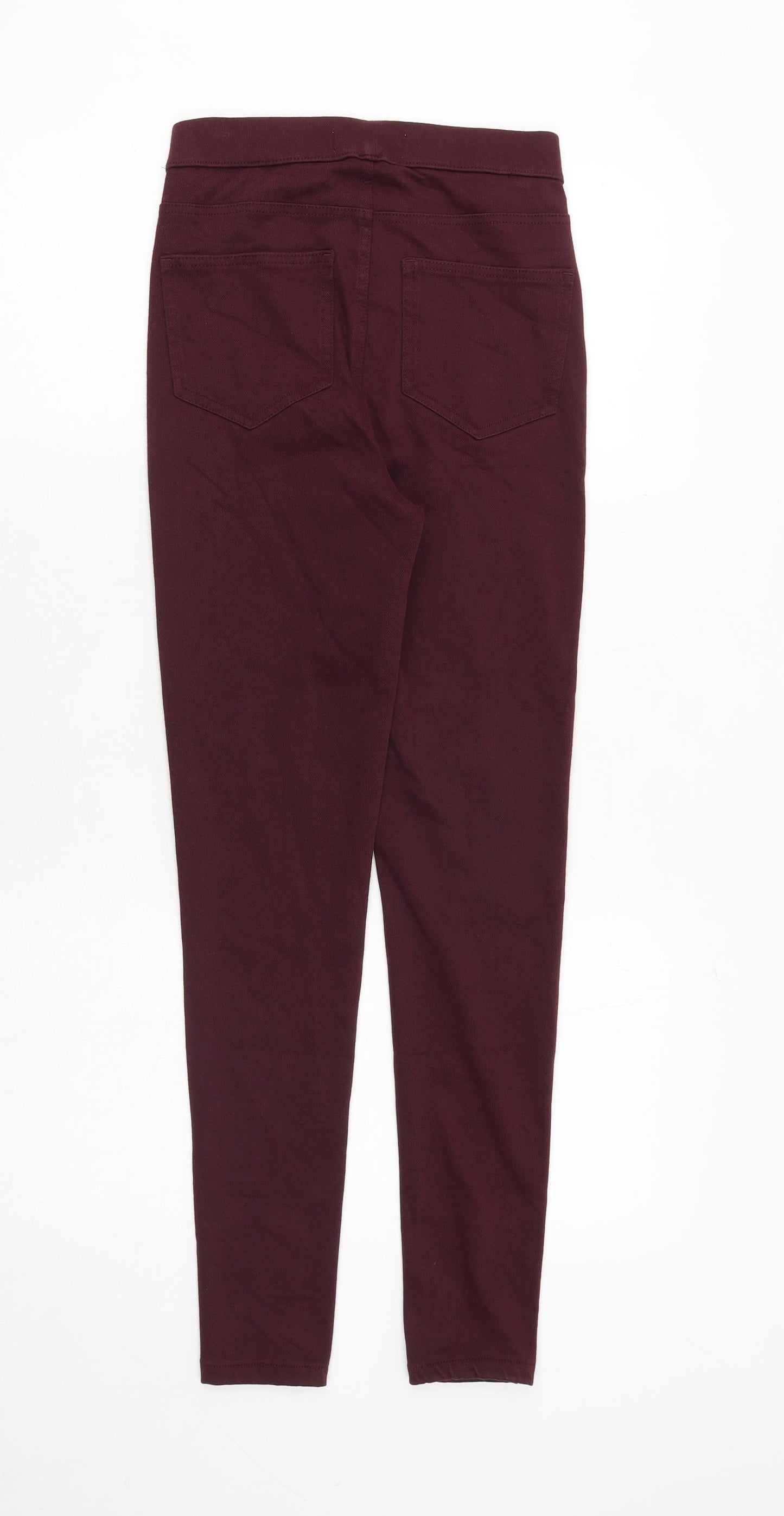 Marks and Spencer Womens Red Cotton Jegging Jeans Size 6 Regular