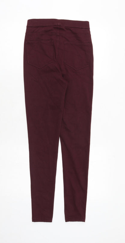 Marks & Spencer Womens Red Cotton Jegging Jeans Size 6 Regular