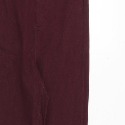 Marks & Spencer Womens Red Cotton Jegging Jeans Size 6 Regular