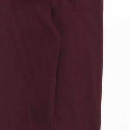 Marks & Spencer Womens Red Cotton Jegging Jeans Size 6 Regular