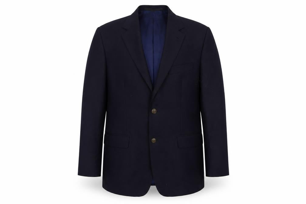 Marks & Spencer Mens Blue Polyester Jacket Suit Jacket Size 38 Regular