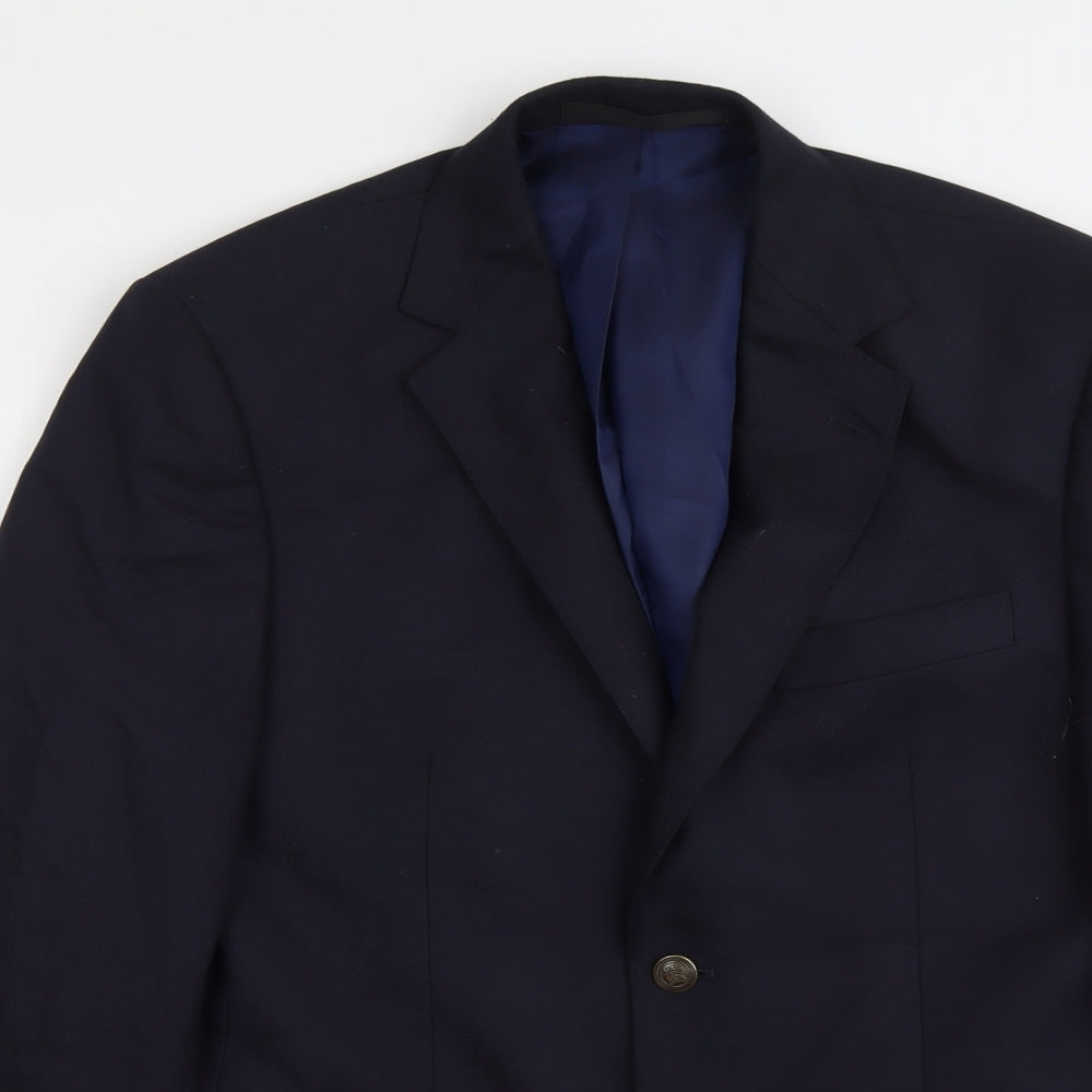 Marks and Spencer Mens Blue Polyester Jacket Suit Jacket Size 38 Regular