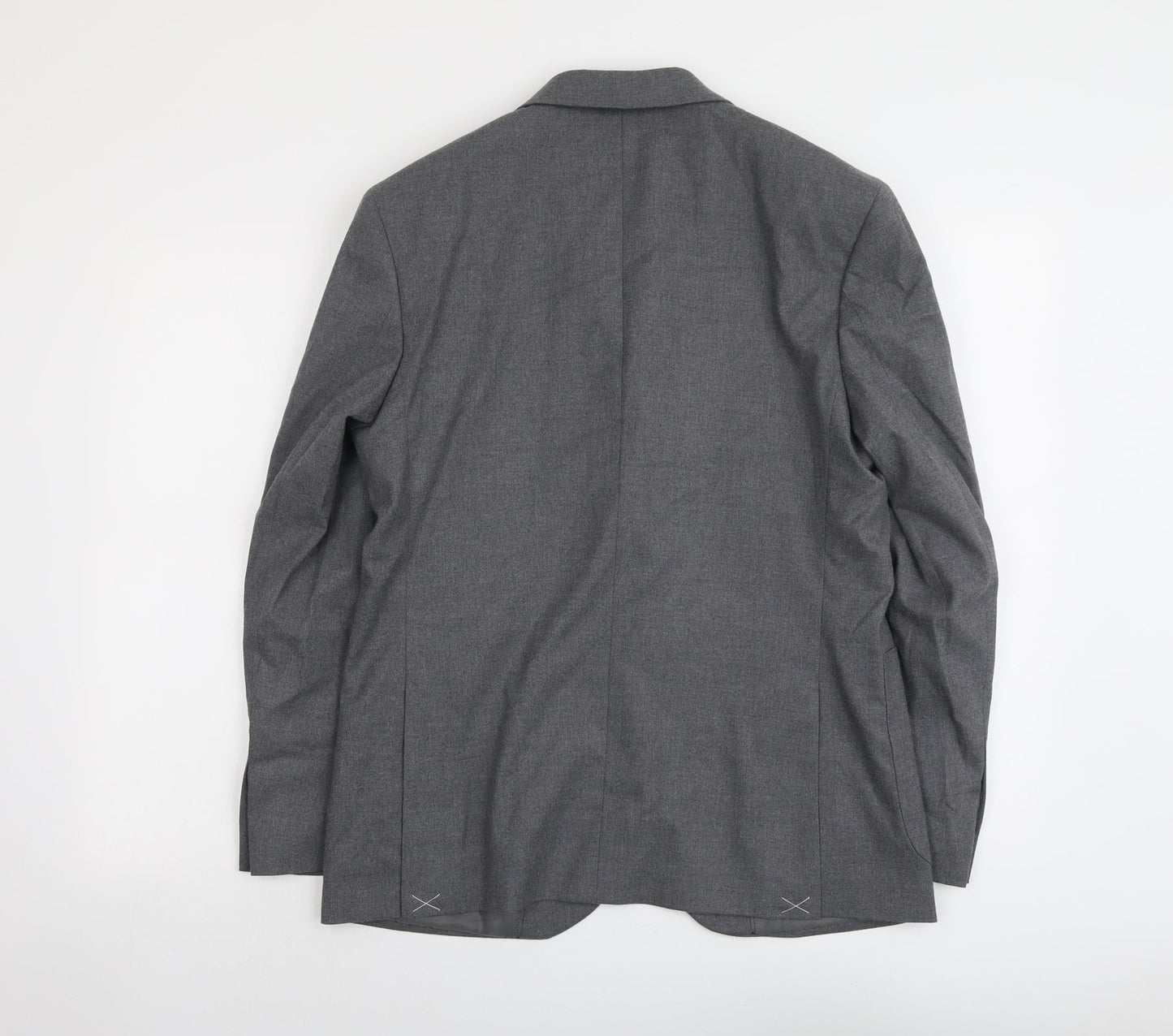 Marks and Spencer Mens Grey Polyester Jacket Suit Jacket Size 38 Regular