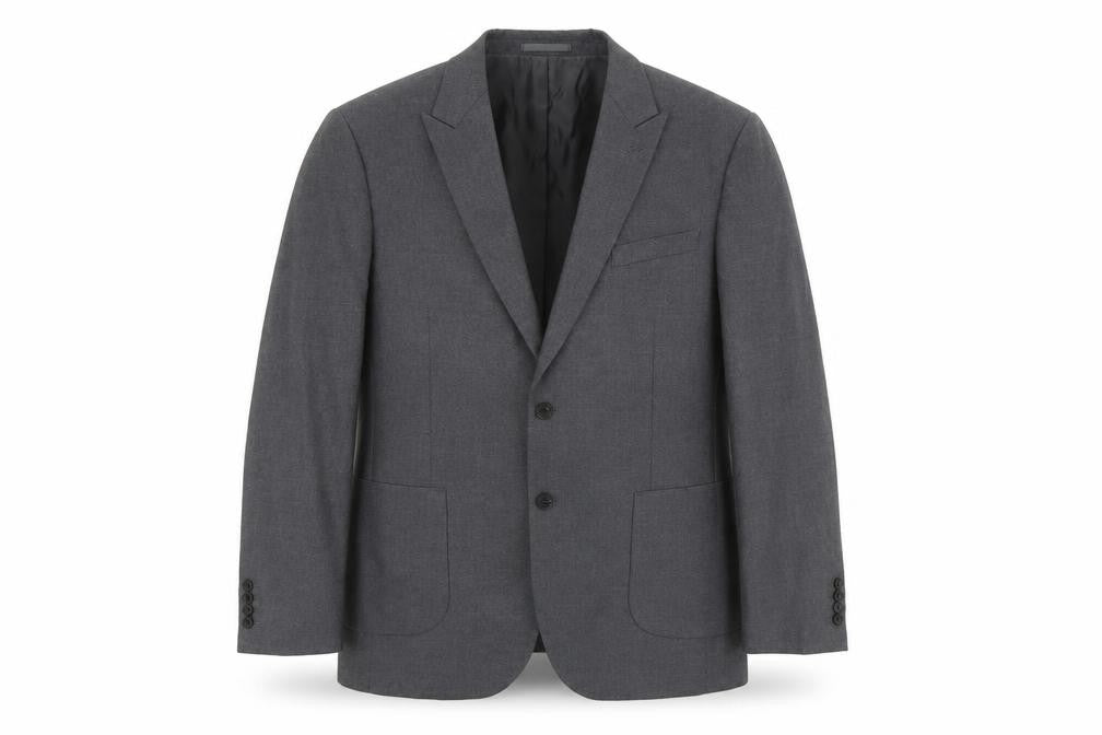 Marks & Spencer Mens Grey Polyacrylate Fibre Jacket Suit Jacket Size 44 Regular