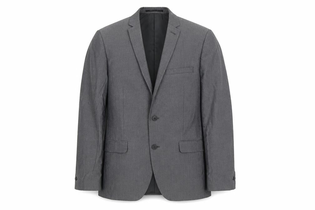 Red Herring Mens Grey Polyester Jacket Suit Jacket Size 38 Regular