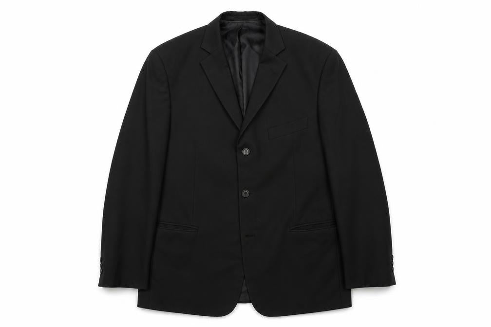 Marks & Spencer Mens Black Polyester Jacket Suit Jacket Size 42 Regular