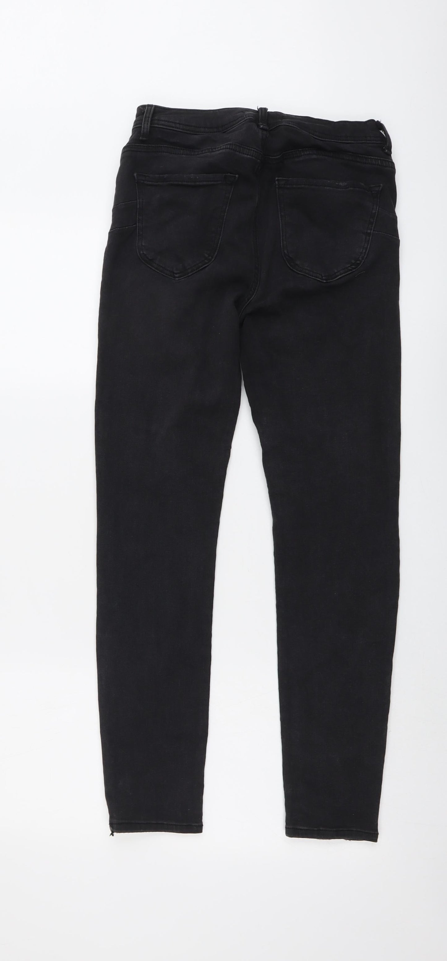 FOREVER 21 Womens Grey Cotton Skinny Jeans Size 27 in L28 in Regular Button