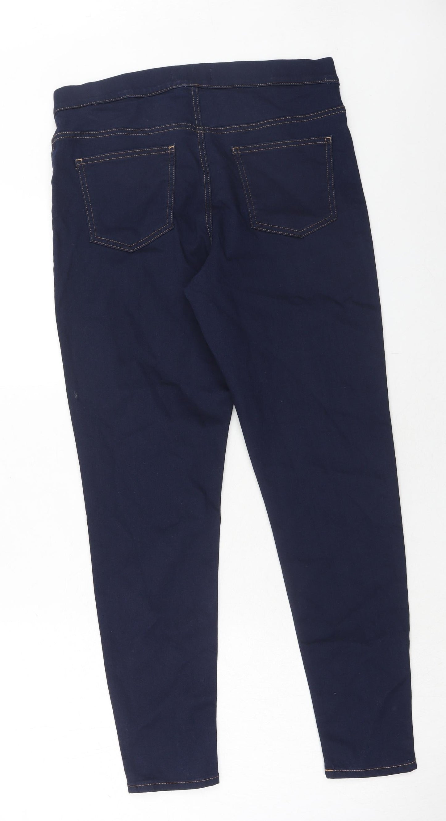Marks and Spencer Womens Blue Cotton Jegging Jeans Size 14 Regular