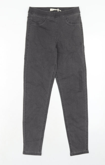 Marks & Spencer Womens Grey Cotton Jegging Jeans Size 6 Regular