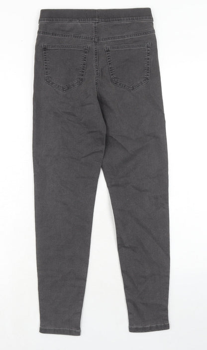 Marks & Spencer Womens Grey Cotton Jegging Jeans Size 6 Regular