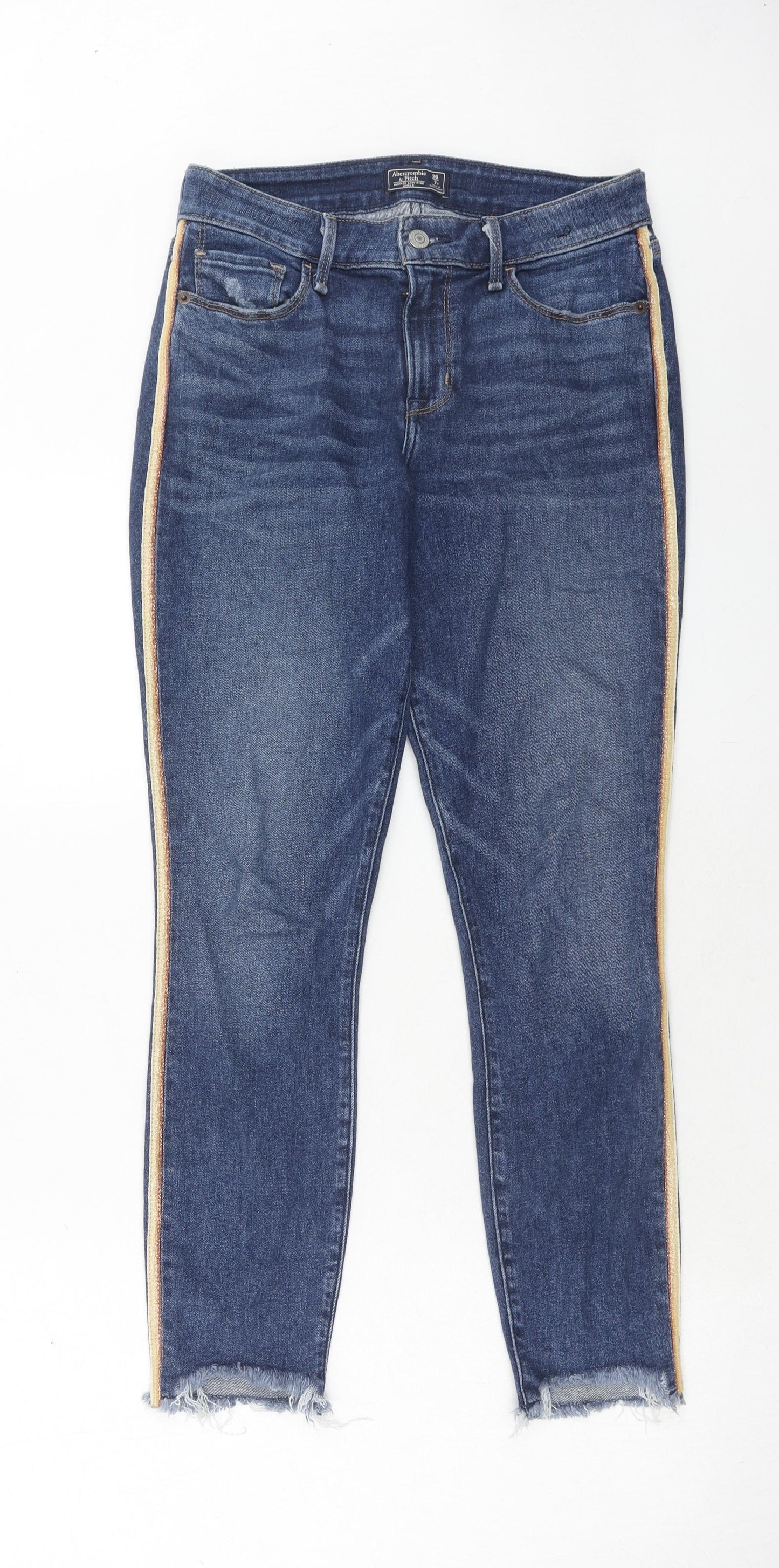 Gap Womens Blue Cotton Skinny Jeans Size 26 in Regular Zip