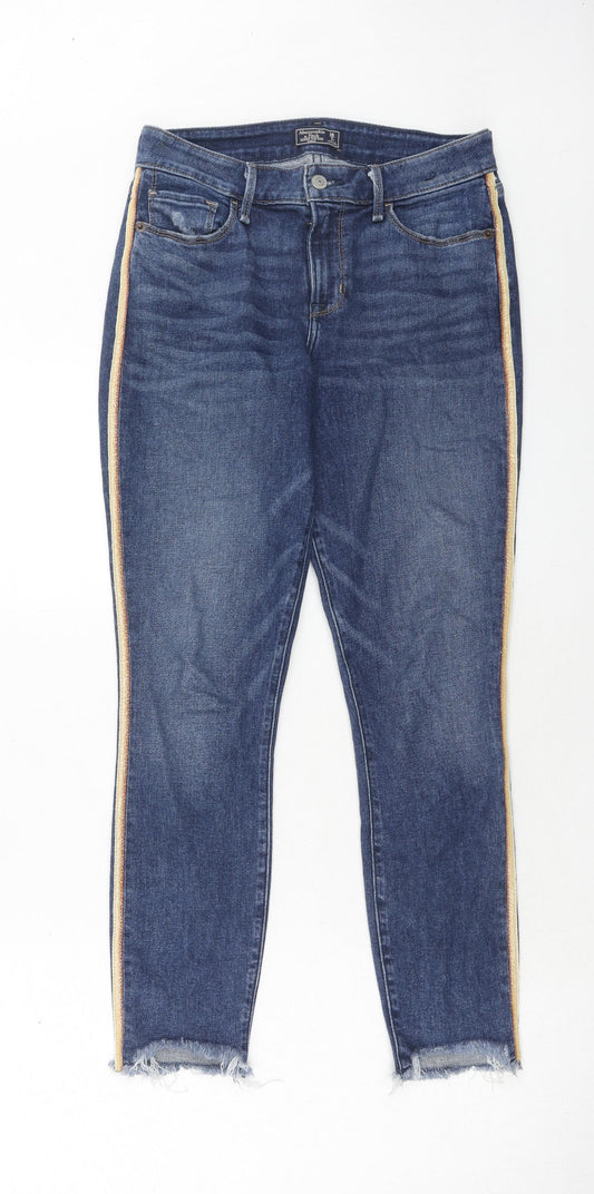 Gap Womens Blue Cotton Skinny Jeans Size 26 in Regular Zip