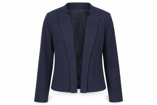 ASOS Womens Blue Polyester Jacket Blazer Size 12 - Open