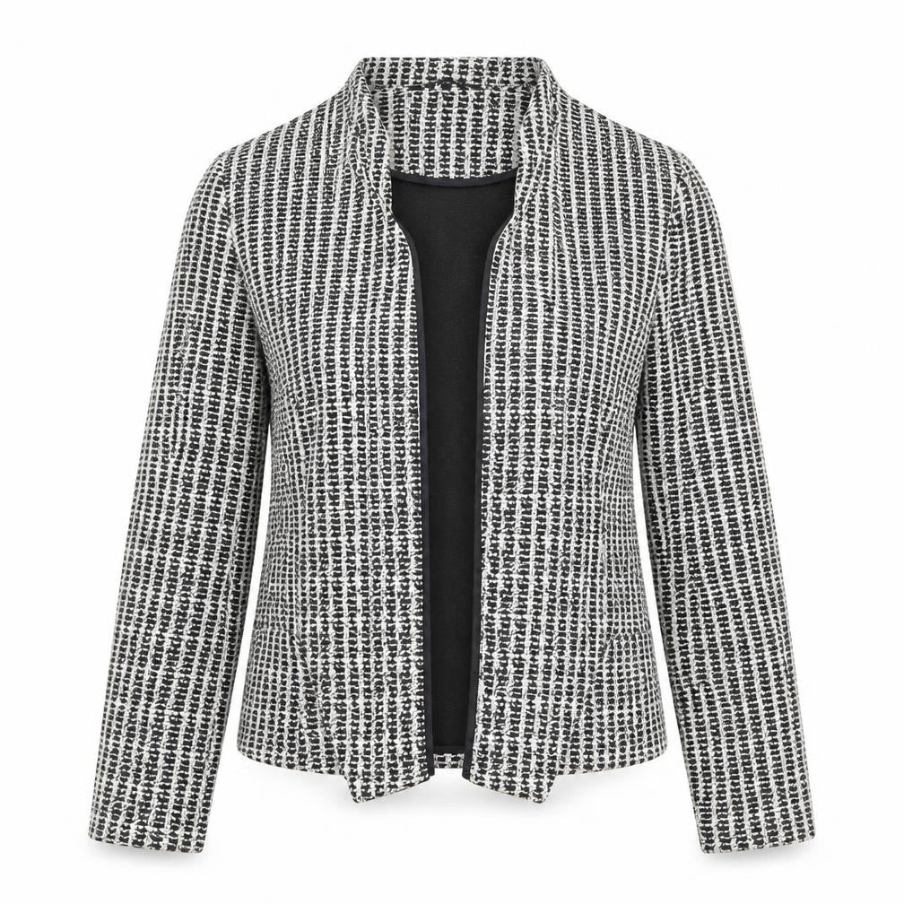 Marks & Spencer Womens Black Geometric Jacket Blazer Size 12