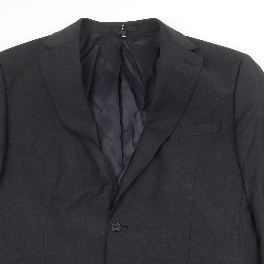 Marks and Spencer Mens Grey Wool Jacket Suit Jacket Size 44 Regular