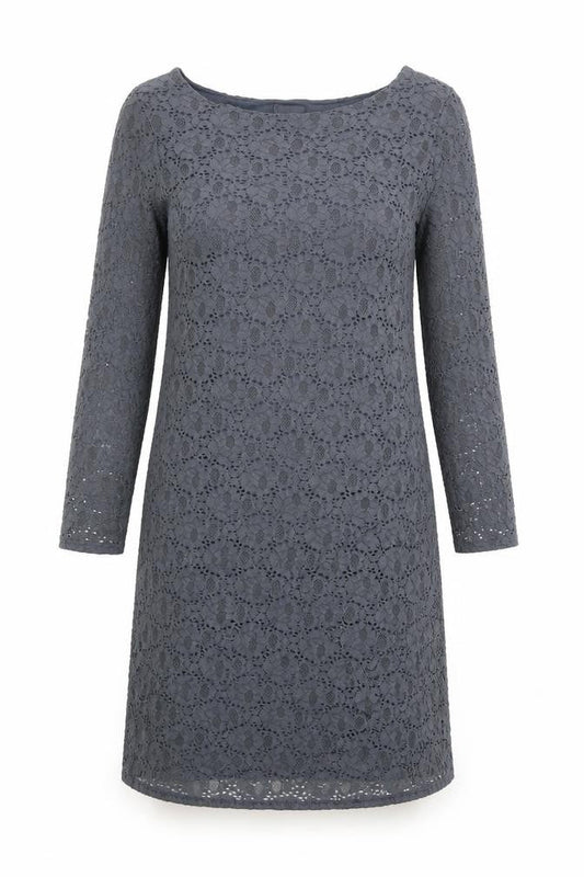 Phase Eight Womens Grey Floral Viscose Shift Size 10 Boat Neck Pullover