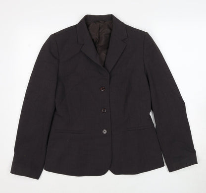 Next Womens Brown Polyester Jacket Blazer Size 12