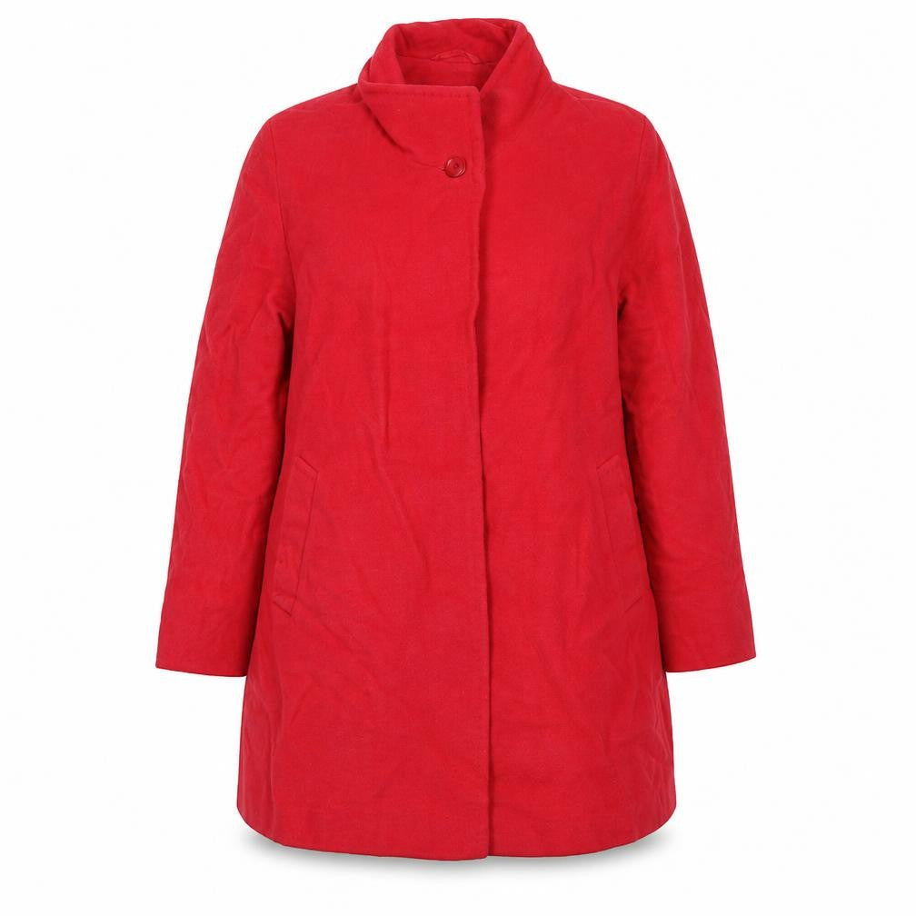 Basler Womens Pink Wool Overcoat Size 16