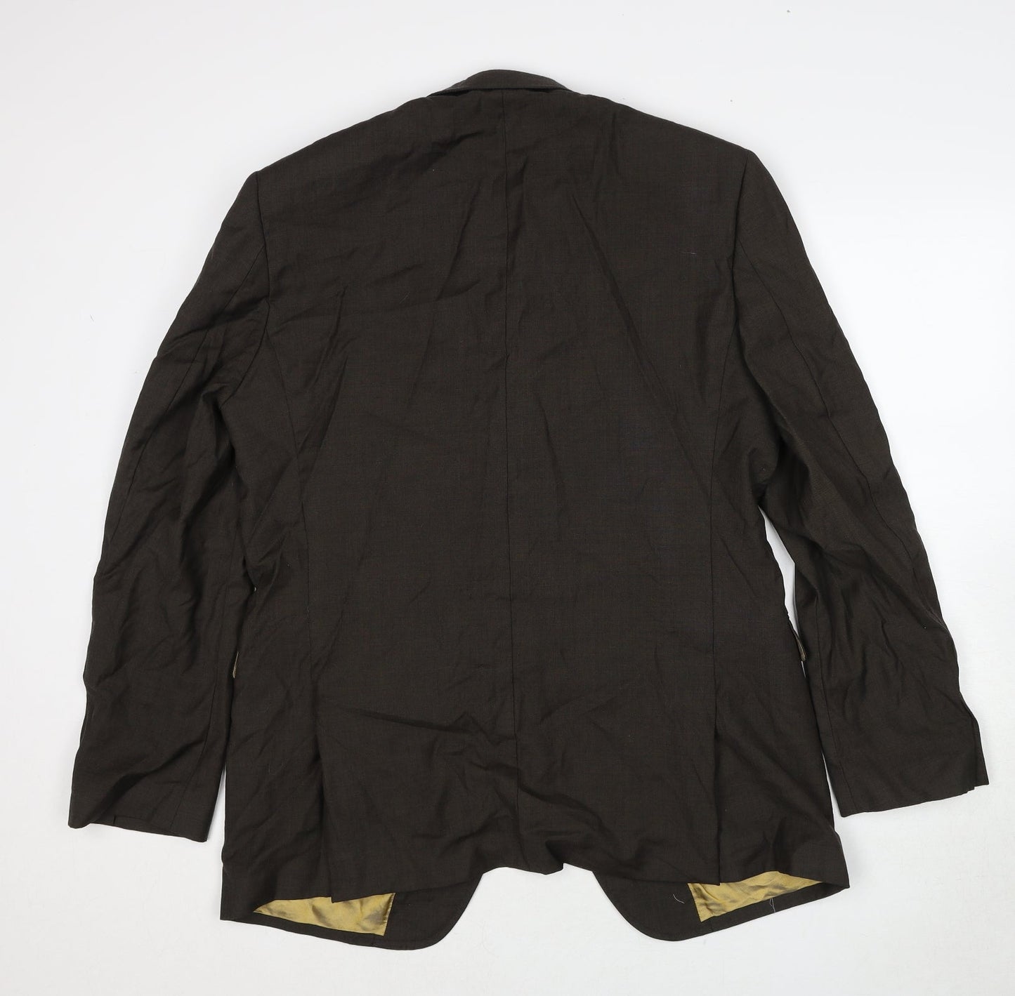 Marks and Spencer Mens Brown Wool Jacket Suit Jacket Size 42 Regular