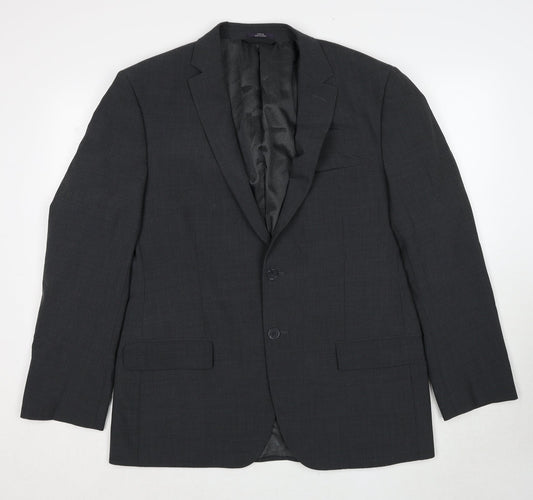 Marks and Spencer Mens Grey Wool Jacket Suit Jacket Size 42 Regular