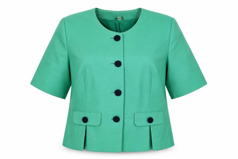 Hamells Womens Green Jacket Size 16 Button
