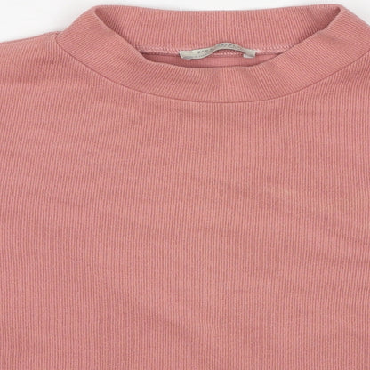 Zara Womens Pink Round Neck Polyester Pullover Jumper Size M