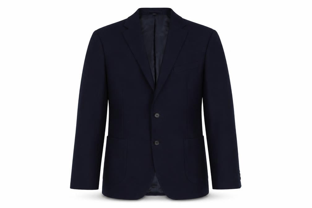 Marks & Spencer Mens Blue Polyester Jacket Suit Jacket Size 42 Regular