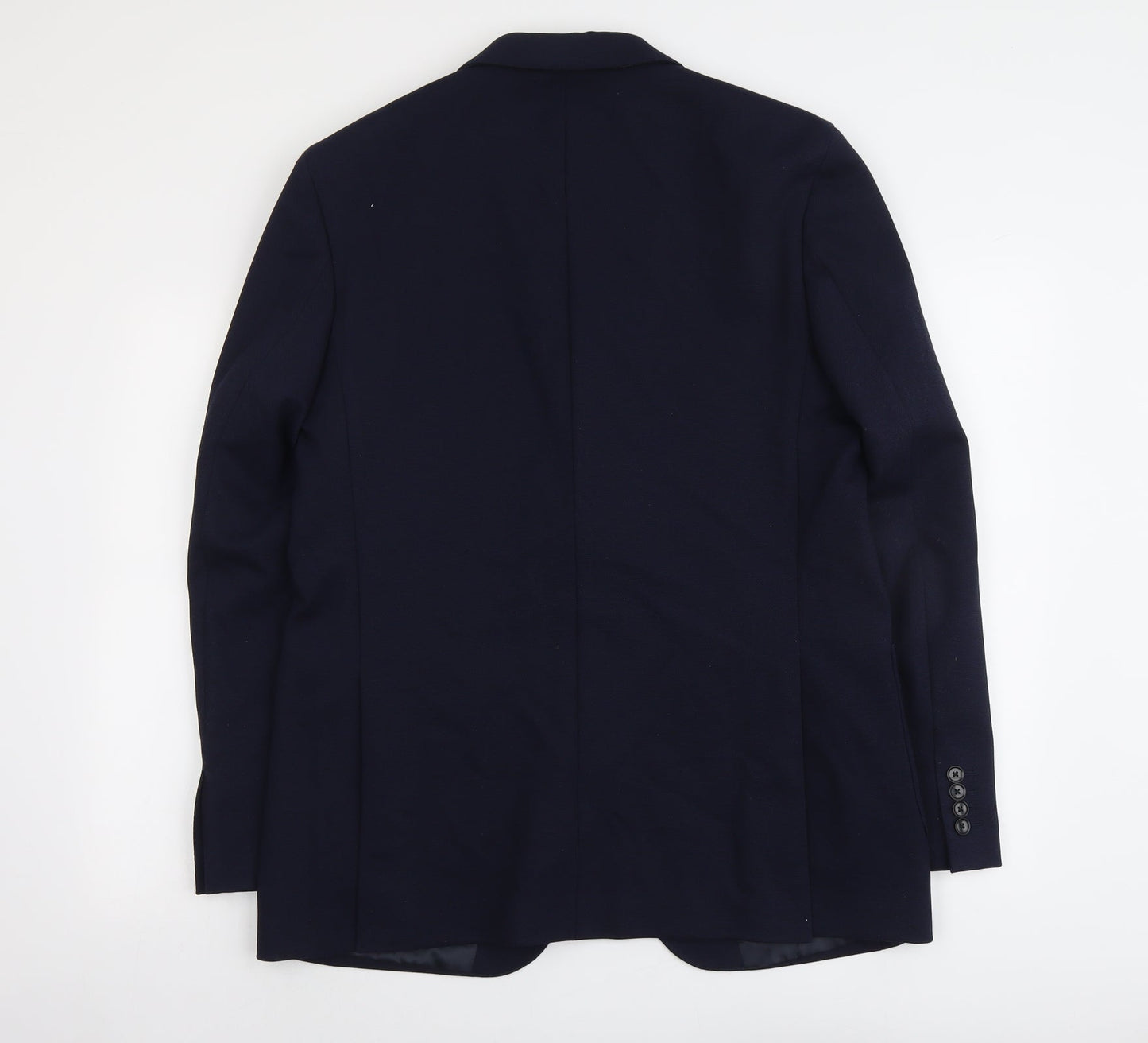 Marks and Spencer Mens Blue Polyester Jacket Suit Jacket Size 42 Regular