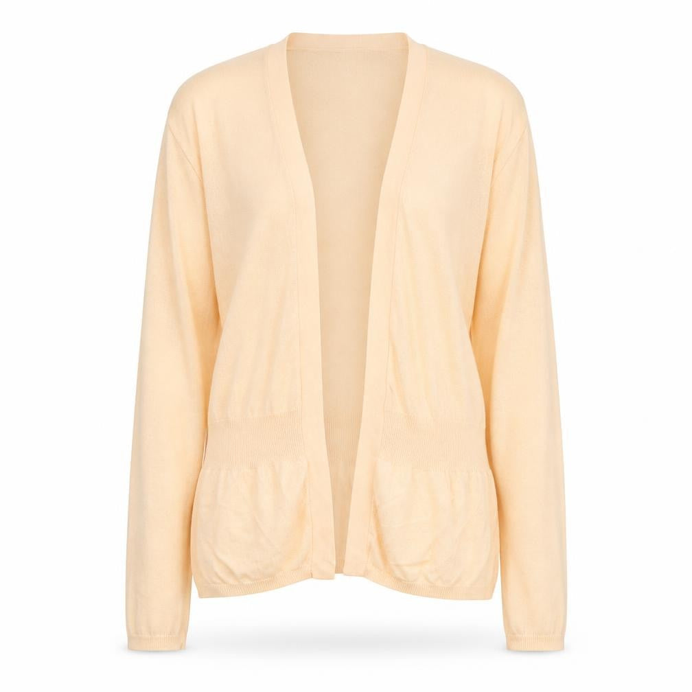 Gap Womens Orange V-Neck Cotton Cardigan Jumper Size M