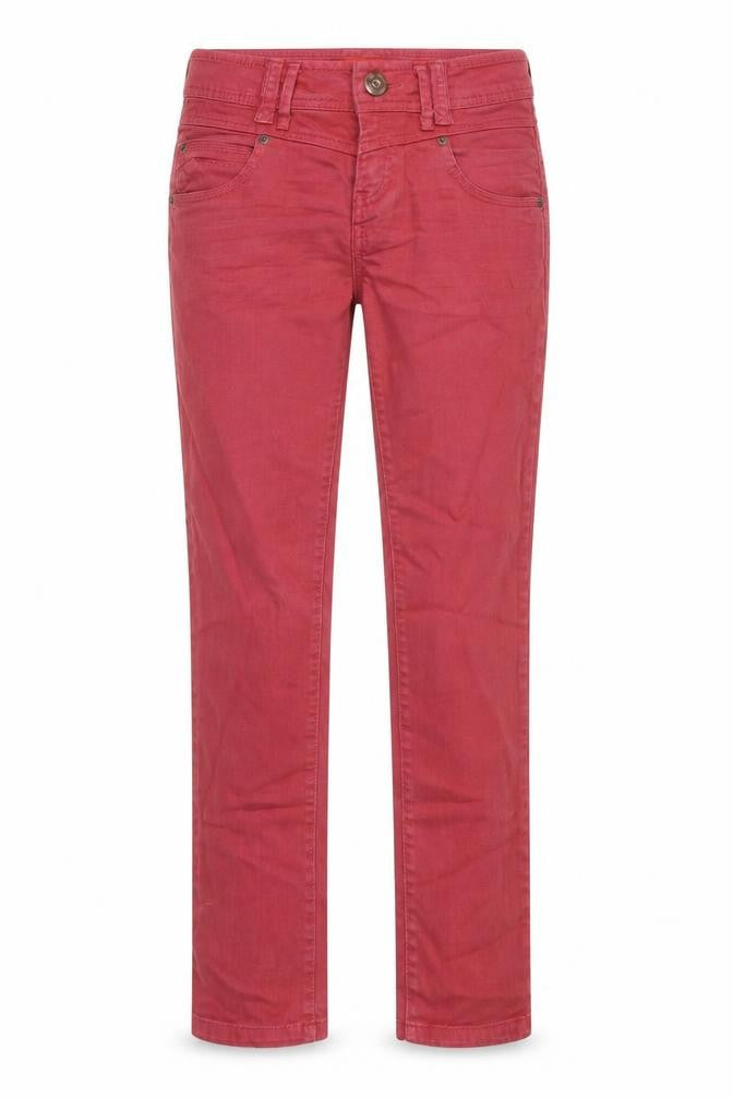 QS Womens Red Cotton Skinny Jeans Size 36 in Regular Zip