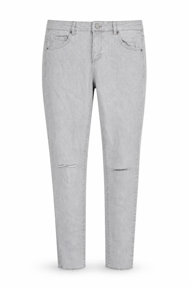 Pull&Bear Womens Grey Cotton Skinny Jeans Size 10 Regular Zip
