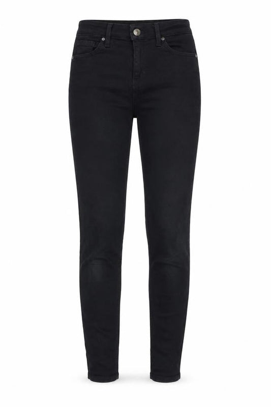 Topshop Womens Black Cotton Skinny Jeans Size 26 in Regular Zip
