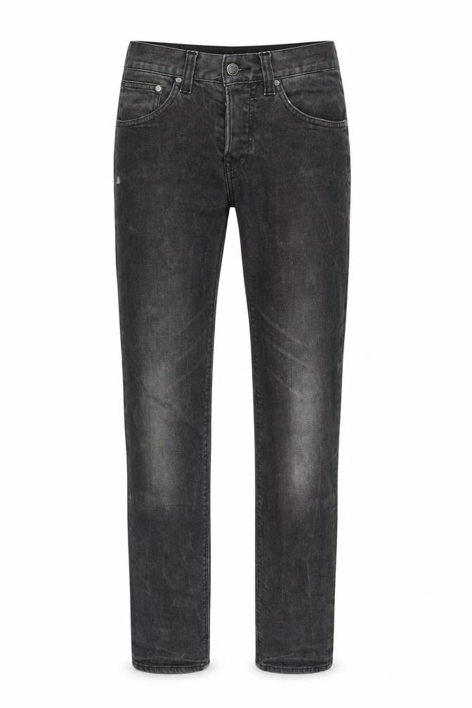 H&M Mens Grey Cotton Straight Jeans Size 30 in Regular Button