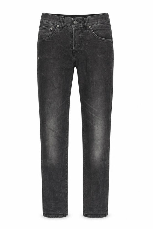 H&M Mens Grey Cotton Straight Jeans Size 30 in Regular Button