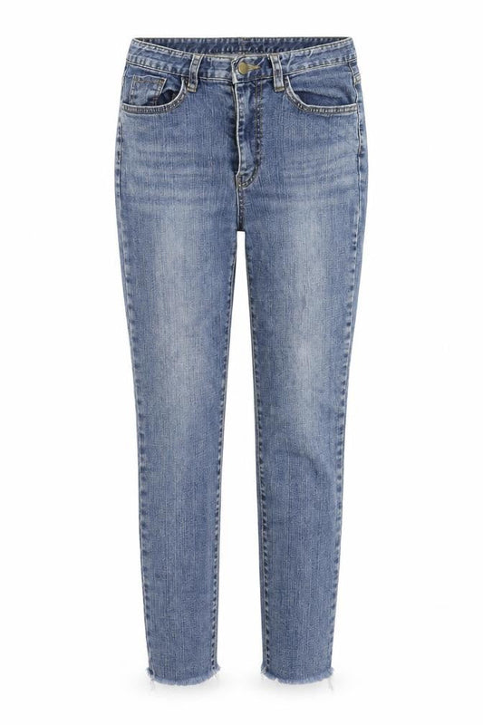 BLOCK Womens Blue Cotton Skinny Jeans Size M Regular Zip
