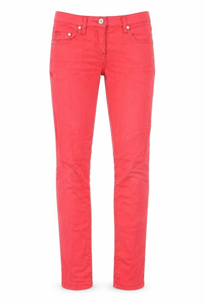 Johnnie B Womens Red Cotton Skinny Jeans Size 28 in Regular Zip
