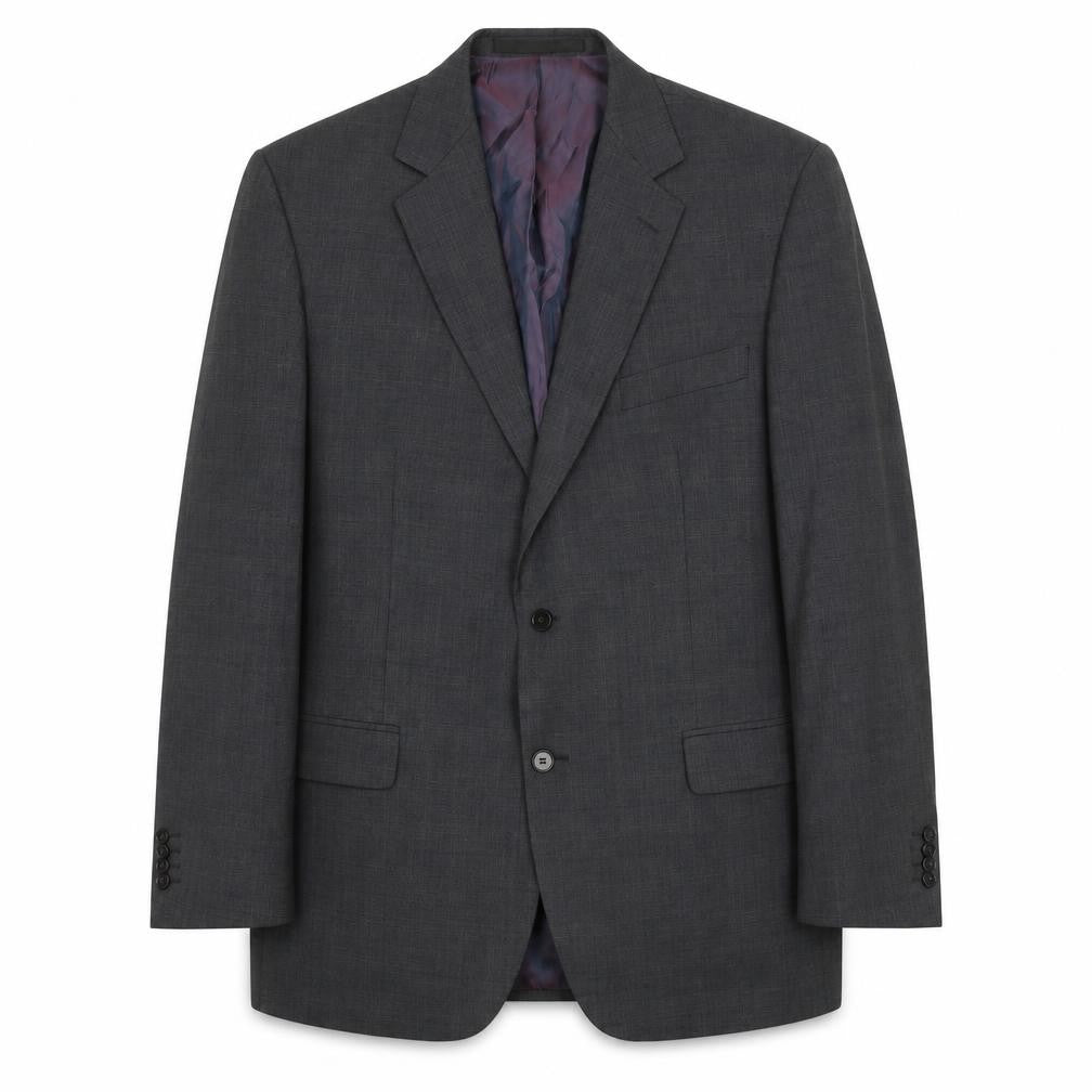 Colliezione Mens Grey Polyester Jacket Suit Jacket Size 40 Regular