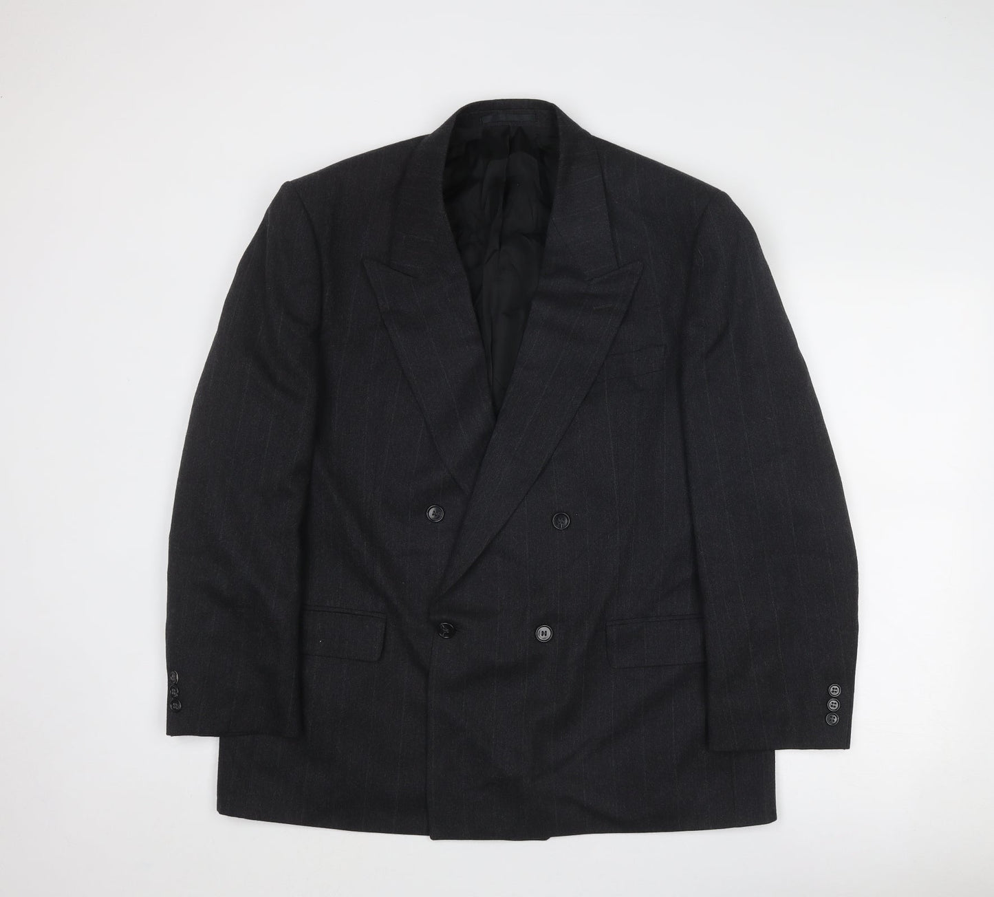 St Michael Mens Grey Polyester Jacket Suit Jacket Size 44 Regular